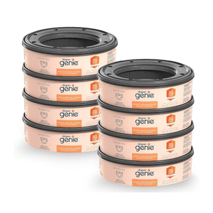 Diaper Genie Bags Refills 270 (Pack of 8) Clean Laundry Scent | Diaper Pail Refills with Max Odor Lock | Holds up to 2160 Newborn Diapers