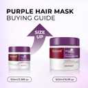 Karseell 3.38floz 100ml Purple Hair Mask Professional Neutralizes Brass & Yellow Tones For Blonde Silver Gray Highlighted Hair