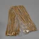 Zhengmy 16 Pcs 20 Inches Christmas Garland Ties Christmas Decorative Twist Ties for Banister Reusable and Flexible Twist for Xmas Home Decorations Holiday Craft Wrapping (Gold)