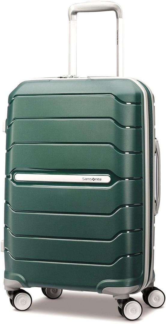 Samsonite Freeform Hardside Carry-On Luggage with Spinner Wheels - Hardshell Suitcase - TSA, Airline-Approved - Expandable Hard Shell, Smooth Rolling Wheels for Lightweight Travel - Sage Green