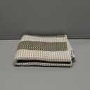 LEEVAN Outdoor Porch Rug 24"x51", Washable Front Door Mat, Spring Plaid Welcome Mat Outside Entrance, Green and White Striped Outdoor Entryway Rug, Farmhouse Buffalo Porch Layered Doormats Entry