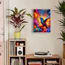 Diamond Painting Kits for Adults Beginners, Skull Butterfly Hummingbird Diamond Art Gift, 5D DIY Full Drill Round Rhinestone Gem Crafts for Halloween Christmas Home Wall Decor 12"x16" (Hummingbird)