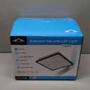 Tech Drive Bathroom Exhaust Fan with Light,80 CFM,1000lm Dimmable 5CCT LED Light with Night Light Selectable, Quiet Ventilation Fan,Energy Star Bath Fan, Decorative Black Trim, Easy to Install