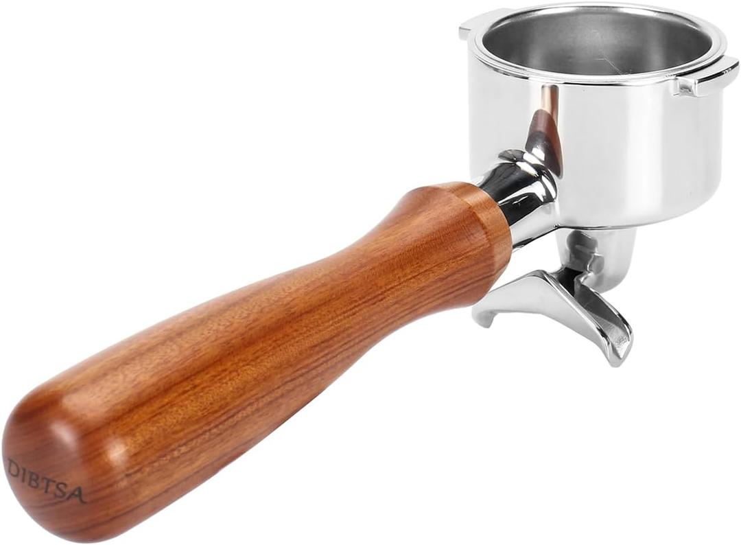 DIBTSA 51mm Espresso Portafilter Double Spouts 2 Ears Compatible with ECP35.31, EC0311, EP36.31,EC200, ECO310, EC410, ECZ351, EC152, EC341, EC330S, EC221