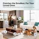 Air Purifiers for Home with High Efficiency Filter Up to 1076 Ft for Pet Hair, Odors, Pollen, Smoke, Compact Air Cleaner with 3 Speeds, Timer, Aroma Quiet 360Intake Filter, White