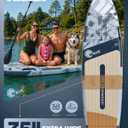 Hiwave Inflatable Touring Paddle Board 11'6" x 35", Extra Wide SUP with 450 lb Capacity, Smooth Glide for Long Distance Paddling, Large Cargo Space for Travel, Stable for Beginners