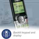 VTech CS6529-5 5-Handset DECT 6.0 Cordless Phone with Answering System, Caller ID/Call Waiting, Wall-Mountable, LCD Screen, Handset Speakerphone (Silver/Black)