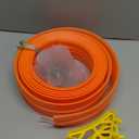 16.5 Ft Flexible Race Track for Kids  Compatible with Hot Wheels 1/64 Diecast Cars  Includes 8 Racing Cars & SuperGrip Gravity Ramp Rollable Portable DIY Track Toy, Gift for Boys Girls 38, Orange