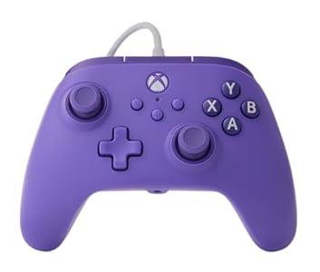 PowerA Wired Controller for Xbox Series X|S - Violet, gamepad, video game/gaming controller, works with Xbox One, Officially Licensed