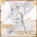 Yexiya 10 Pcs Locking C Clamp, Locking Pliers Adjustable Welding Clamp with Regular Tip and Swivel Pad for Shop Home Farm and Auto Workshop Woodworking, Cabinetry, Repair (6 Inch)