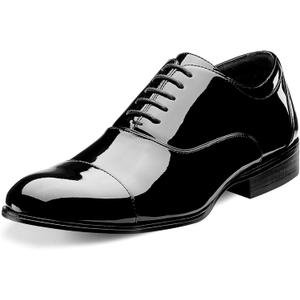 Stacy Adams Gala Cap Toe Oxford Black Patent 8 D (M)