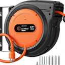 DEWENWILS 20 Amp Retractable Extension Cord Reel 40FT, ETL Listed,Orange