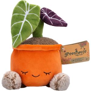 Greenhouse by Russ 12-Inch Black Velvet Alocasia Plant Plush - Ultrasoft Official Jazwares Plush - Ages 3+