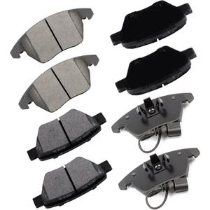 cciyu D1107 D1456 Ceramic Front Rear Disc Brake Pad Set Fit For 10-12 For Audi A3,10-12 For Audi A3 Quattro,For Volkswagen TYPE 1/Eos/Golf/GTI/Jetta,8pcs