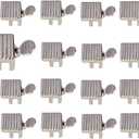 QCAA Heavy Sliding Window Lock, Zinc Die Cast, 1/4", Nickel, 16 Pack, Made in Taiwan