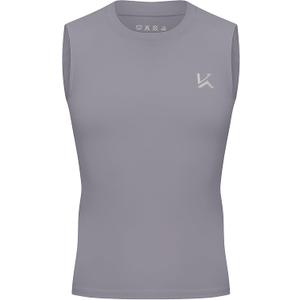 Boys Sleeveless Compression Shirt Qucik Dry Athletic Tank Tops Youth Kids Basketball Football Undershirt Workout, M