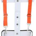 Snare Drum Carrier Bass Drum Shoulder Strap Harness Percussion Instrument Belt, White