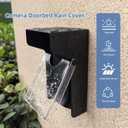 Flip Video Metal Doorbell Rain Cover Sun Shield Hood Plate, Weather Protection Cover Compatible for most doorbells
