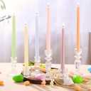 Conelist 6 Pcs Pastel Taper Candles 10 Inch Unscented Smokeless Pastel Candle Sticks Candy Color Handmade Candlesticks for Wedding Birthday Home Dining Table Decor