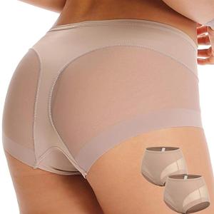 Tummy Control Panties for Women Sexy Seamless Underwear Comfy Mesh Shapewear No Show Shaping Briefs Butt Lifter, Medium