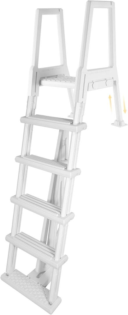 Blue Wave Heavy-Duty Resin in-Pool Ladder for Above Ground Pools