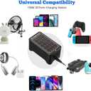 USB C Charger Station 150W, 30 Port USB Charger Block USB Charging Hub, Multiport USB C Charger Desktop Charger Compatible with iPhone 16/15/14/13/12/11, iPad, Tablets, Samsung GalaxyS23 S22,Phone