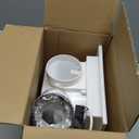 10" Ultra Quiet Bathroom Exhaust Fan with Light,6000K 12W Square LED Combo,0.7 Sones 117CFM,Ceiling Ventilation Fan,for Bathroom, Office, Home(6000K LED)