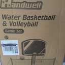 2 in 1 Pool Basketball Hoop & Pool Volleyball Net Set,Pool Sport Toys | Pool Game with Weighted Base&Stand,2 Water Volleyball&2 Basketball and Pump,Summer Outdoor Pool Family Party for Kids Adults