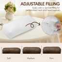 Neck Pillow for Recliner Chair, 14" Adjustable Recliner Pillow for Headrest, Soft Velvet Non-Slip Head Pillow for Recliner, Couch, Chair, Sofa