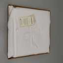 D'Moksha Homes White Linen Tablecloth 60 x 144 Inch - 100% Pure Linen Table Cloth for Rectangle Tables - Machine Washable Tablecloth for Valentines, Spring, Easter