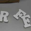 3 Inch 56 Pieces White Wood Letters Table Standing Alphabet Letters for Crafts Wedding Party Home Decor