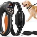 Anti-Tugging Dog Training Collar with Remote Control, Auto Leash Pulling Stop, 3300FT Dog Shock Collars, 3 Training Modes, Beep, Vibration, Static,IPX7 Rechargeable E-Collar Dogs,Orange