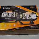 Auxbeam V-MAX Series LED Light Pod, 270 Side Shooter LED Offroad Lights with Amber DRL, 4 Inch Auxiliary Ditch Light for Truck ATV Jeep Ford