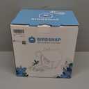 birdsnap P33 - Smart Bird Feeder with Camera Solar Powered, 2K Video Bird Camera Feeder Live with 32GB Card, AI Identify Feather Species, Auto Record in Backyard, Ideal Gift for Birds Lover (Brown)