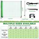 3*82ft Temporary Fence with Posts, Animal Barrier Dog Portable Fencing with Fiberglass Stake Windbreak Rope, Safety Snow Plastic Netting Roll for Garden Backyard Outdoor for Chickens or Other Animals