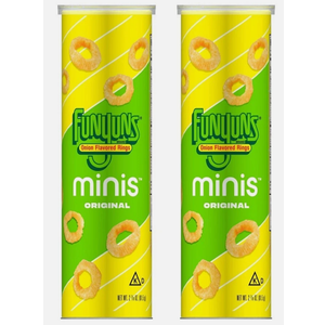 2 x Minis, Funyuns Original, 2.875 oz Canister  EXP: 06/16/2026