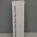 Stainless Steel Stove Gap Covers (2PCS), Stove Gap Filler for Kitchen Oven Counter Side Gap, Range Trim Kit, Easy Clean and Heat Resistant, Adjustable Length 13.8" to 27.5" 1