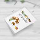 10 x CRTURUNIQ Funny Mushroom Thank You Card  Cute Thank You Very Mush Pun Design, 5x7 Inch Folded Cottagecore Greeting Note Card for Teacher, Baby Shower or Friend, Thick Cardstock with Envelope