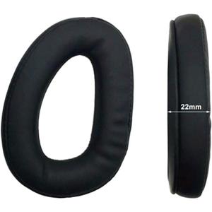 Replacement Earpads Compatible with Sennheiser GSP 300, 301, 302, 303, 350 & 370 Gaming Headphones - Black PU Leather Ear Cushions