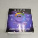 Mini LED Table Lamp with 4-in-1 Wireless Charger, Night Light, Sunrise Alarm Clock, Bluetooth Speaker, Smart Atmosphere Table Lamp for Bedroom, Office, Home Decor (Black)