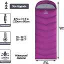 XL Size Upgraded Version of Camping Sleeping Bag 4 Seasons Warm and Cool, Lighter Weight, Adults and Children Can Use Waterproof Camping Bag, Travel and Outdoor Activities