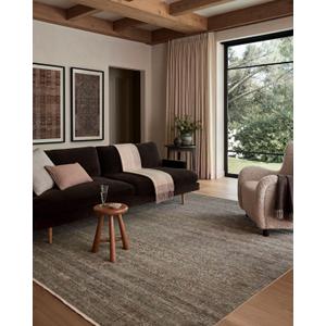Loloi Amber Lewis Molly Collection MOL-05 Lagoon/Natural 5'-3" x 7'-9" Low Pile Area Rug