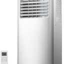 3-in-1 Portable AC Units Cools 350 Sq.Ft.,8000BTU Portable Air Conditioners Coolerwith Remote Control 24H Timer Sleep Mode,AC Unit for Indoor Use Bedroom Dorm