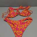 OMKAGI Women Sexy Thong Bikini Swimsuit Set Push Up String Brazilian Bathing Suits, Medium