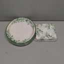 Yiyiring 150 Pcs Party Supplies, 50pcs Plates 11inch and 100pcs Paper Napkins 13 inches for Party(Eucalyptus)