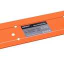 Sheet Metal Bender Folding Tool, 24 Inch Hand Seamer for HVAC Ductwork, Roofing & Metal Panels, 3/8" & 1" Fold Depth, Heavy Duty Steel Brake with High-Visibility Orange Finish