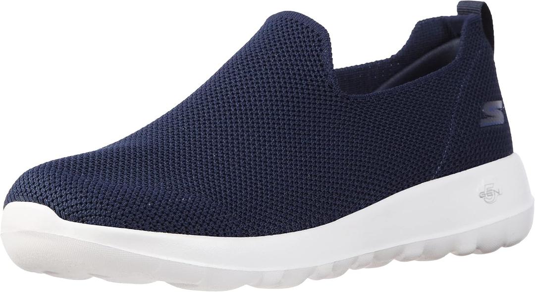 Skechers Men's Go Walk Max Athletic Air Mesh Slip On Walking Shoes (9.5, Navy)