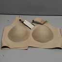 Vertvie Jelly Bras for Women Minimizer Soft Wireless Push Up Bra Full Supportive Older Lift Back Coverage Bralette (Beige, 40C)