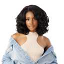 Sensationnel Curls Kinksandco Kinkyedges Wig - Kinky Volume Curl 14 Inch Y Part Lace Natural Kinkytexture Edged Hairline for Natural 3C to 4C Hair Textures (BALAYAGECHOCOLATE)