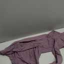 SUUKSESS Women Square Neck Long Sleeve Bodysuit Sexy Thong Bodysuit Shirts, Size XL (Taro Purple)